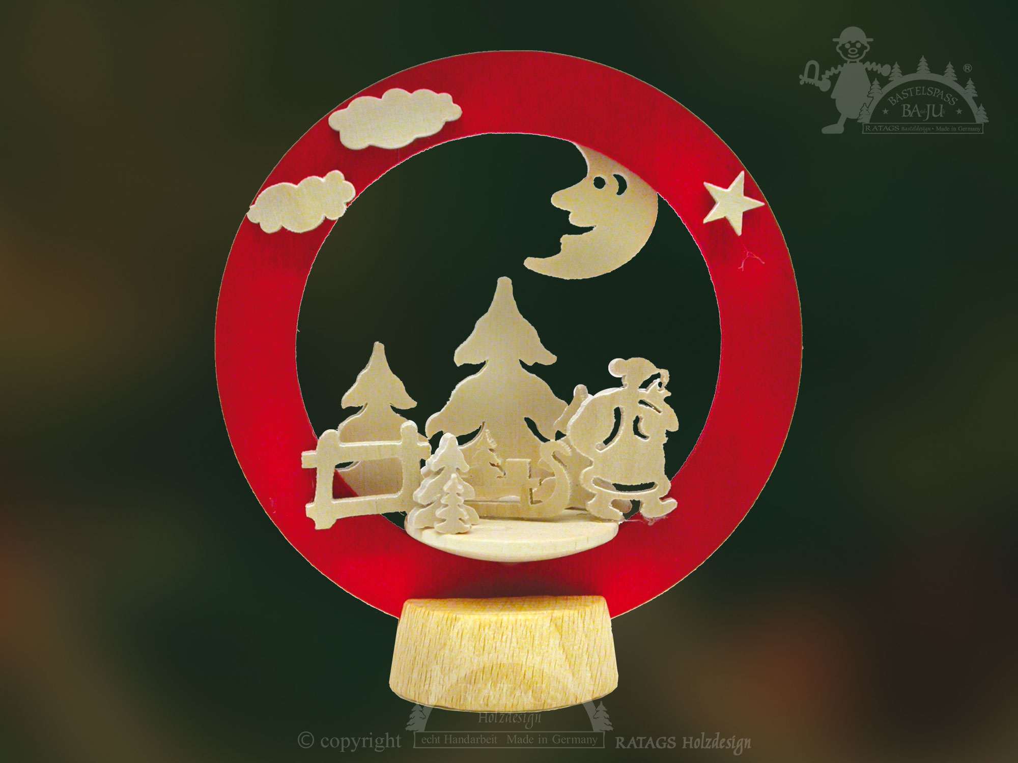 Base ring for crafting, Father Christmas