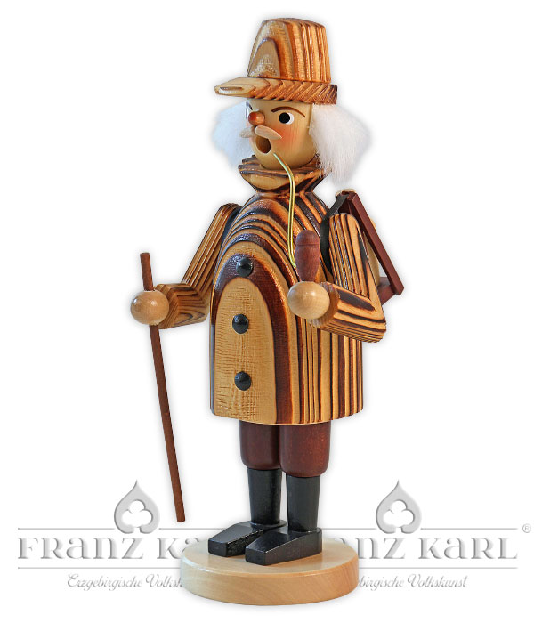 Waldarbeiter, gesandelt, Räuchermännchen, Höhe: 25 cm