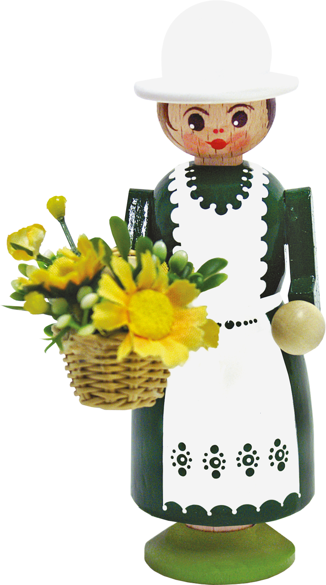 Flower girl, hand-painted