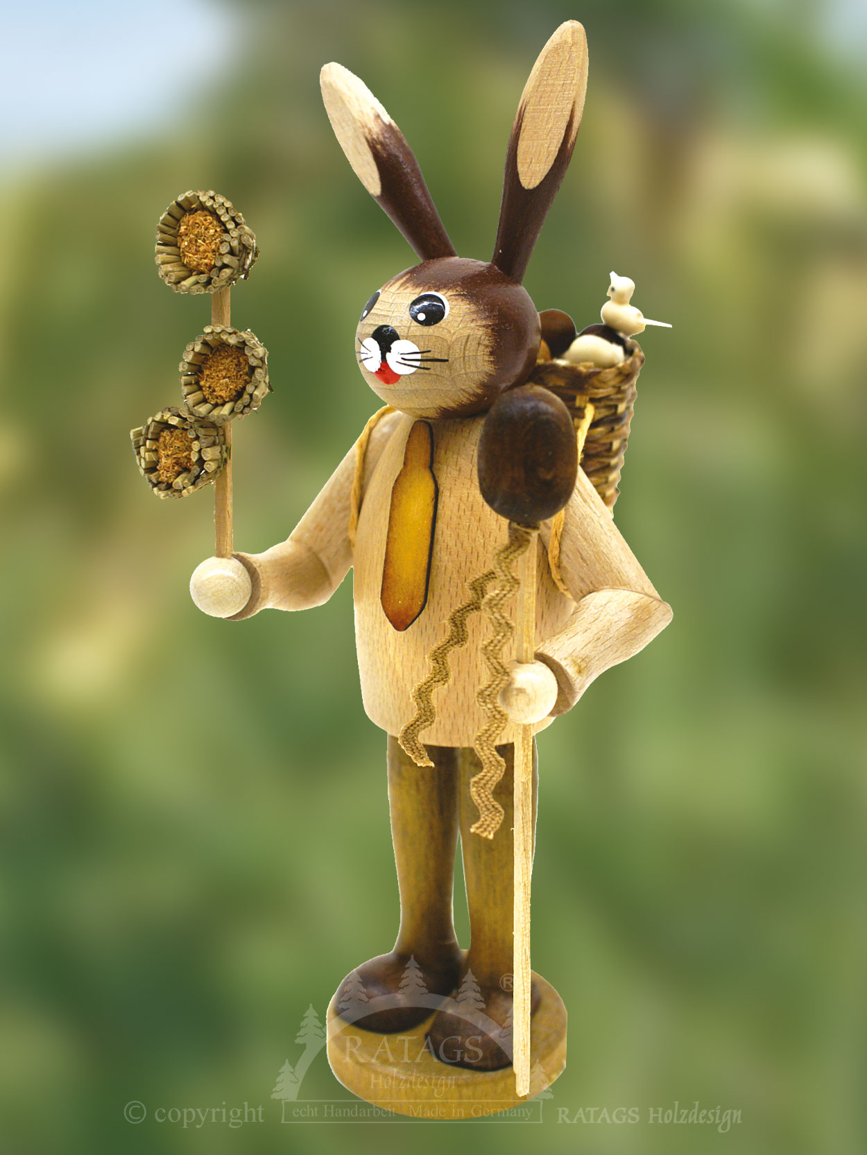 Hasenmann mit Huckkorb