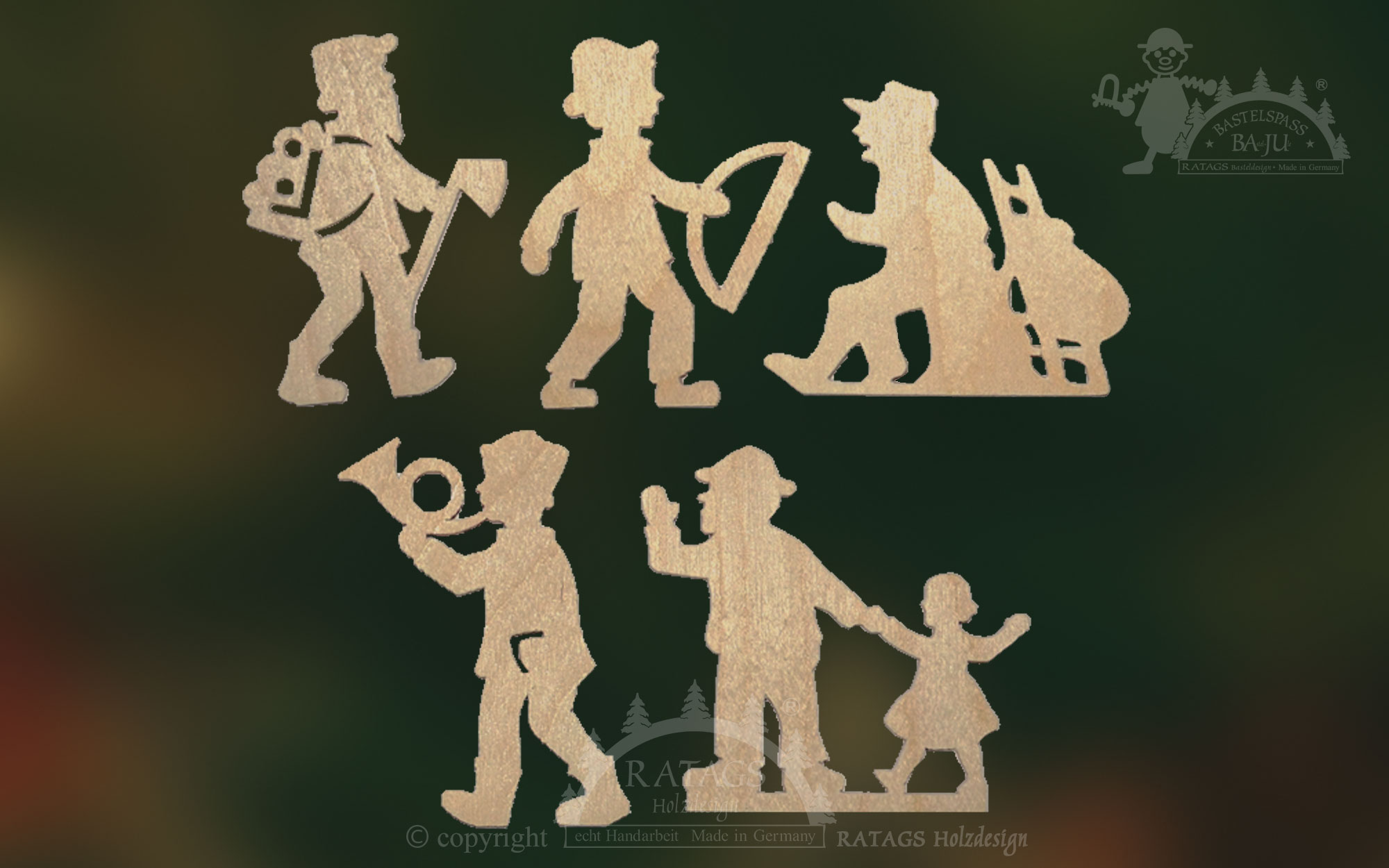 Figure set for crafting, 5 pieces