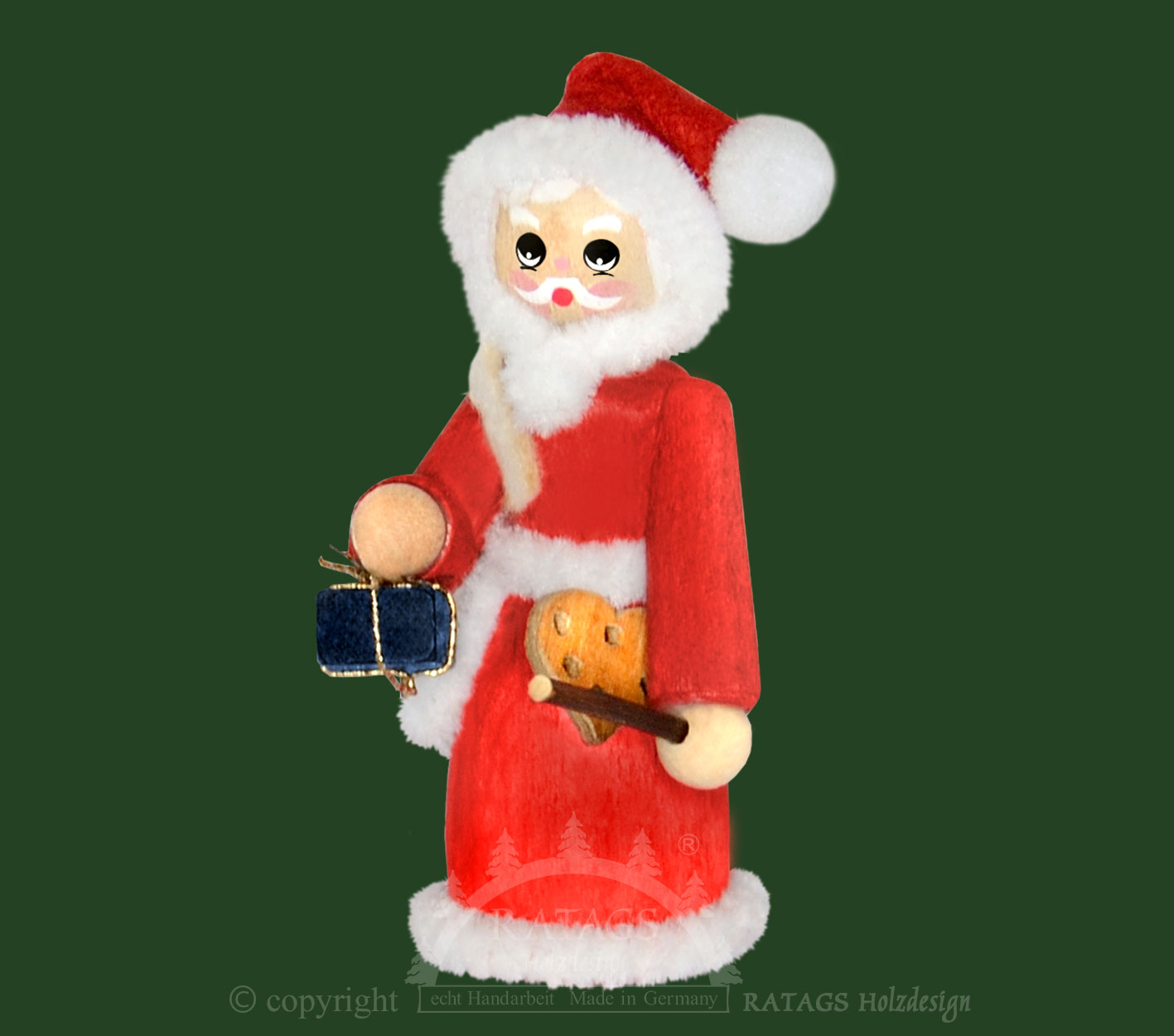 Figur, Weihnachtsmann mit Rute