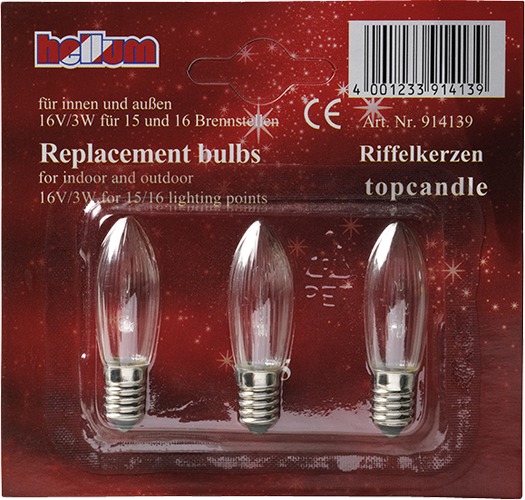 3 Ersatzglühlampen für Engelberg 550/B5OHN