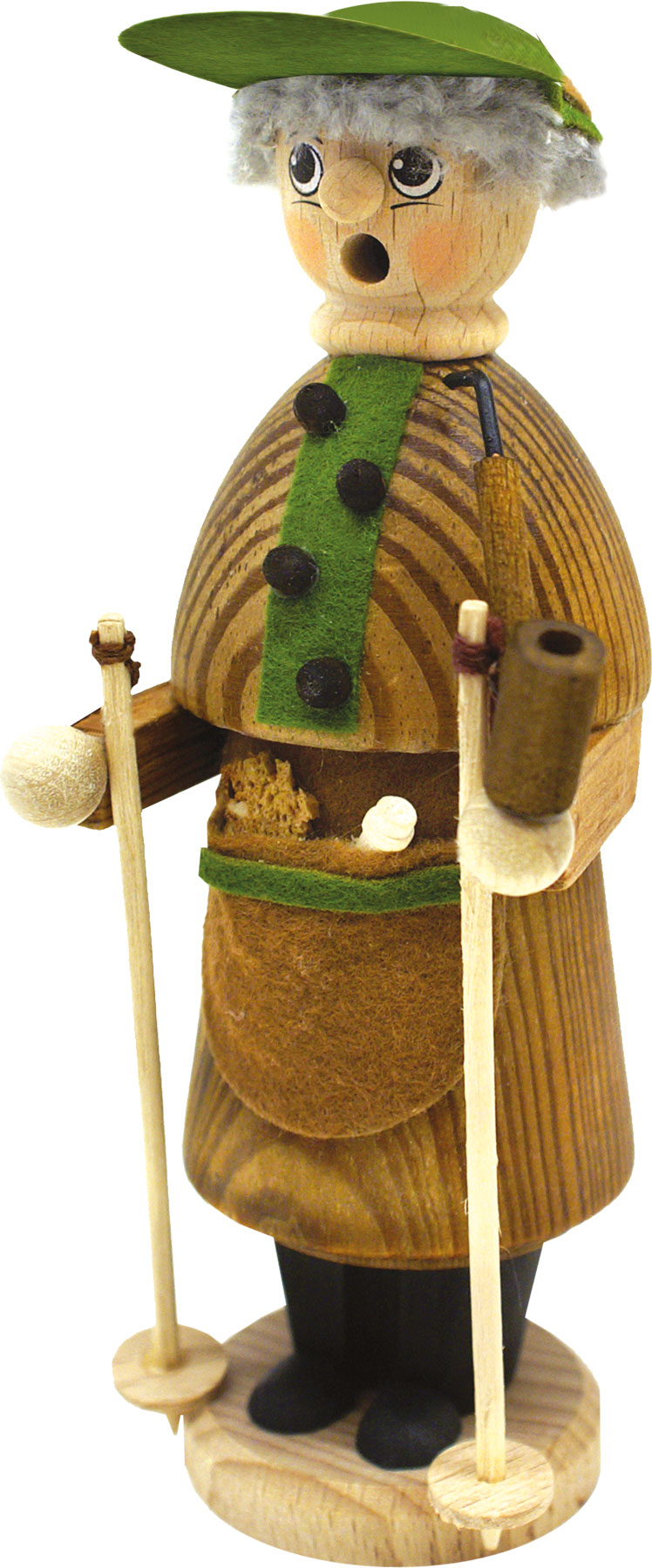 Glazed natural wood, power walker