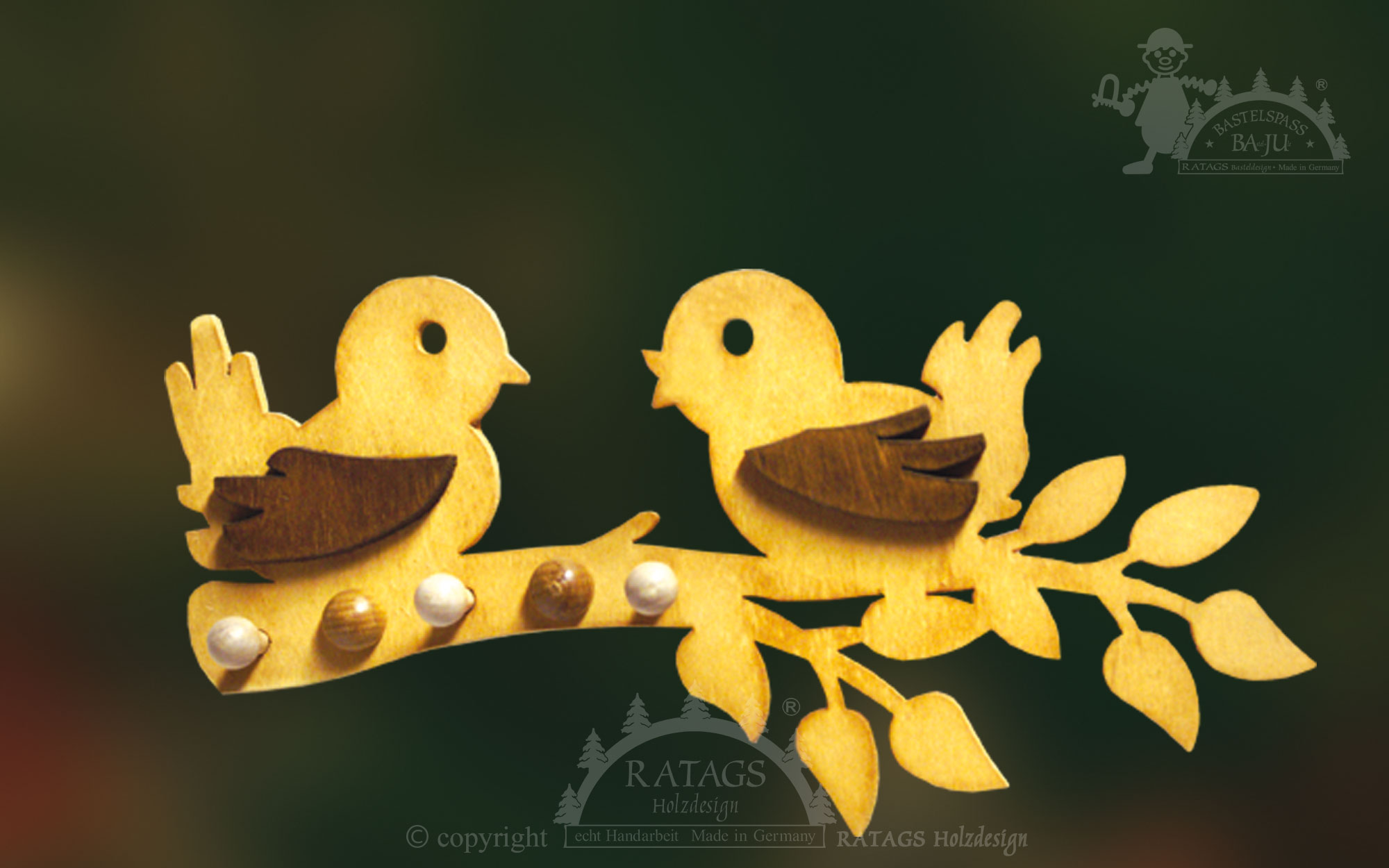 Key rack for crafting, little birds