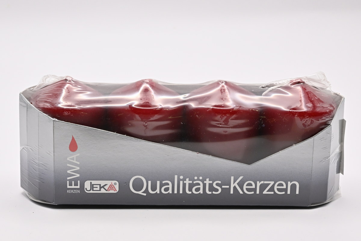 Stumpenkerzen 40/60 burgund 4er