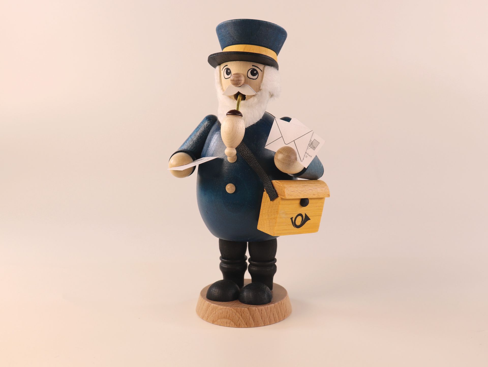 Postman, coloured incense burner, 15.9