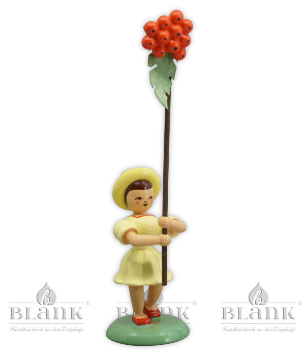 Flower child rowanberry coloured