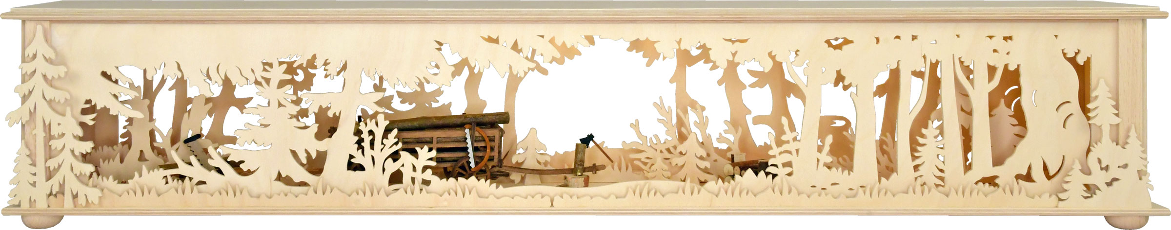 Large room light, natural, wooden cart