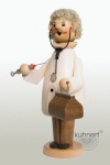 Røgelsefigurer, læge hvid ca. 17 cm