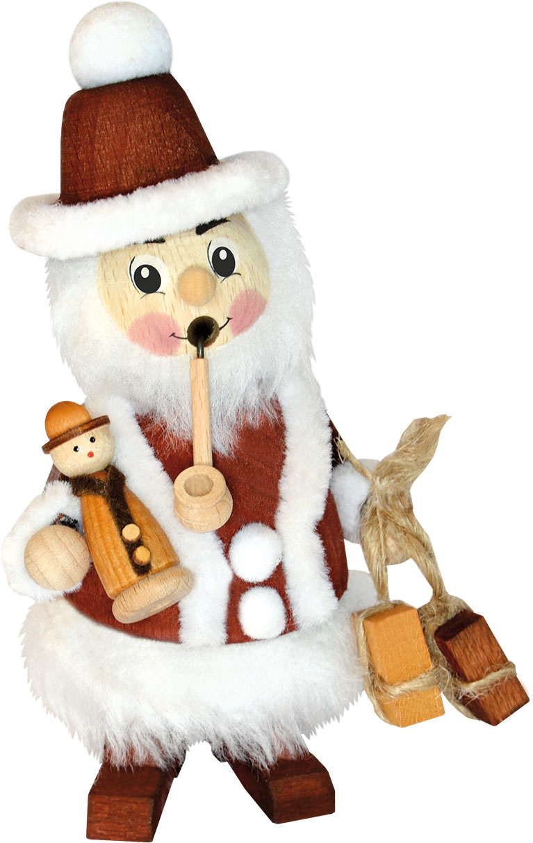 Rookmannetjes, kerstman, rood