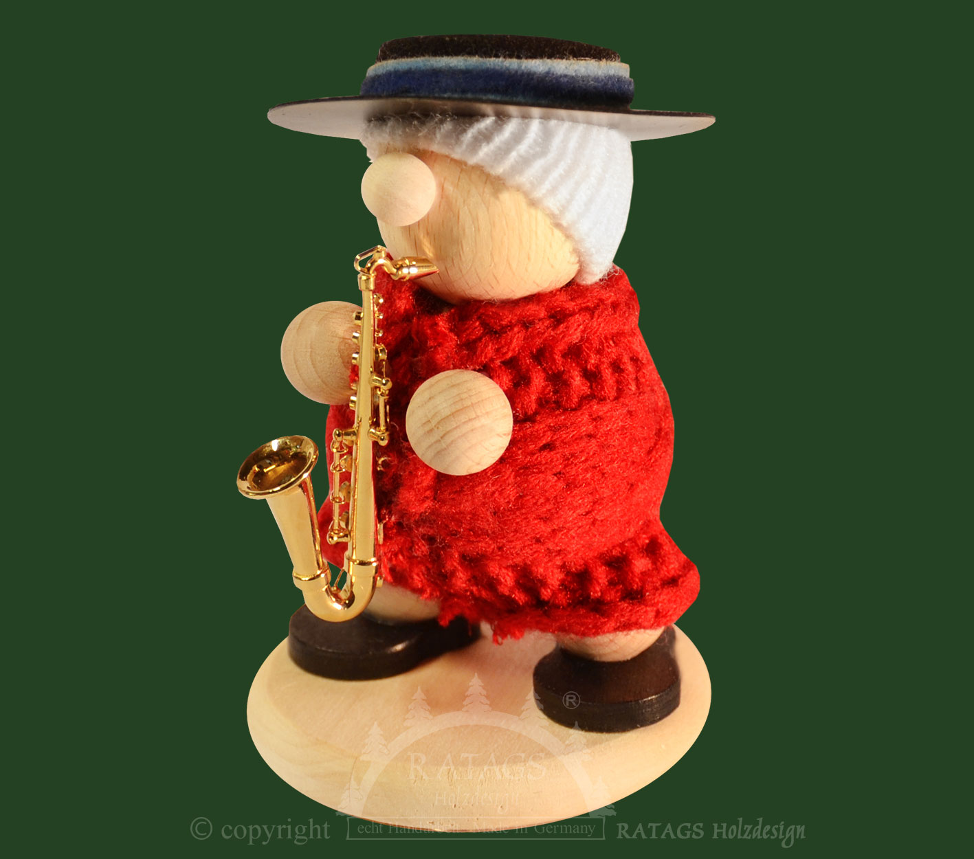 White Snow Band, figura con saxofón