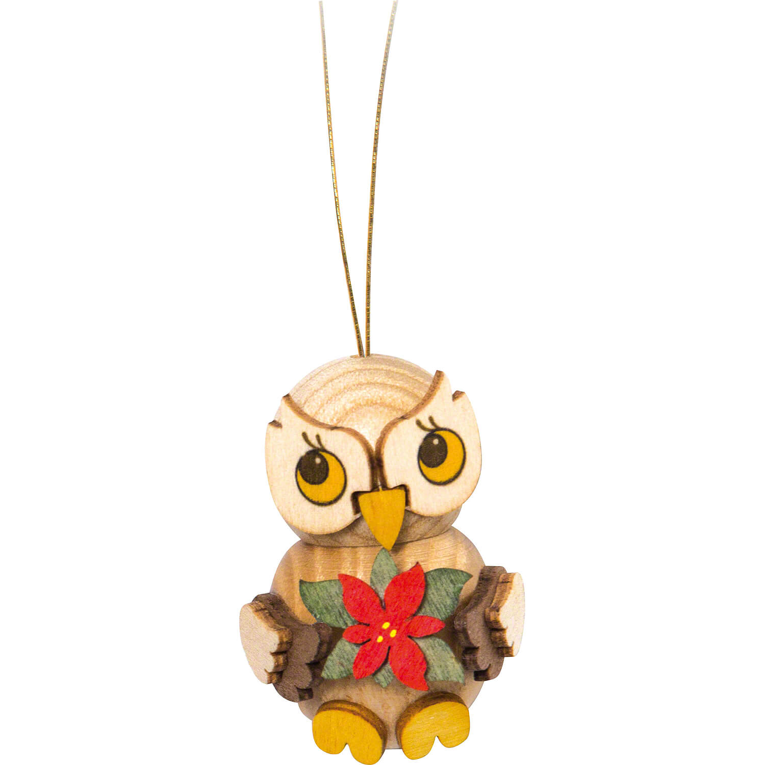 Eulenkind mit Weihnachtsstern