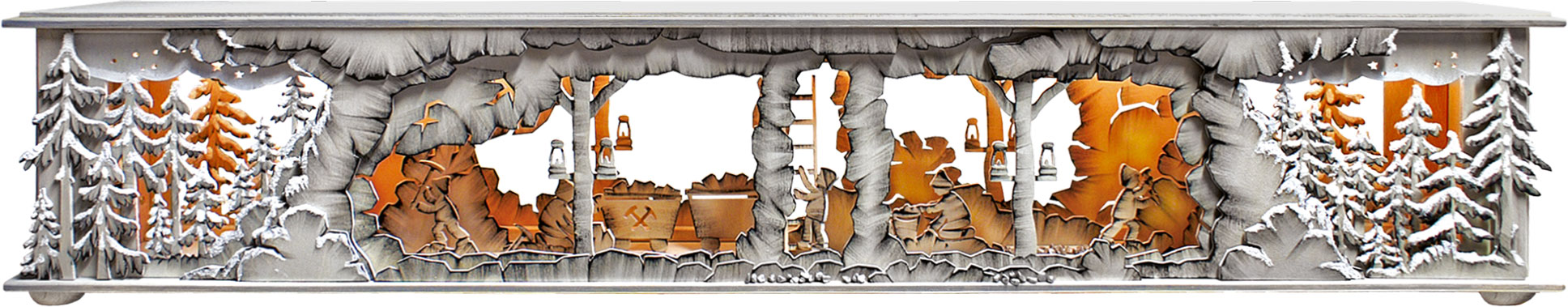 Large room light, for mining, hand-painted grey, hoarfrost