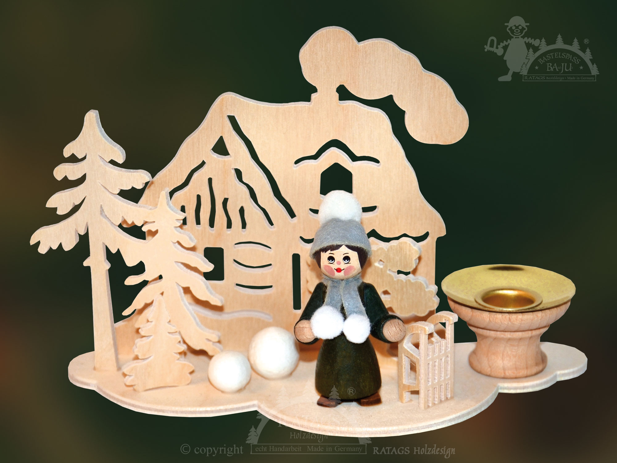 Decoração de mesa para artesanato, Wolke Haus