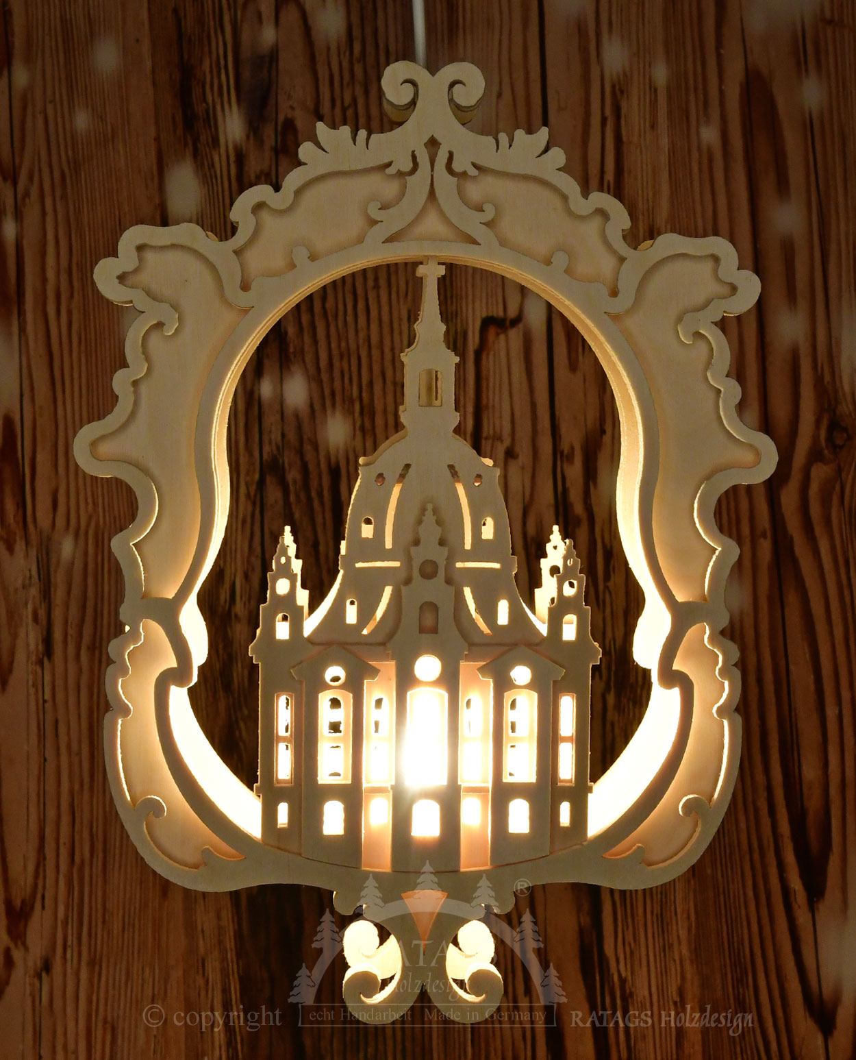 Fensterbild, beleuchtet, natur, Frauenkirche Dresden Fensterbild, beleuchtet, natur, Frauenkirche Dresden