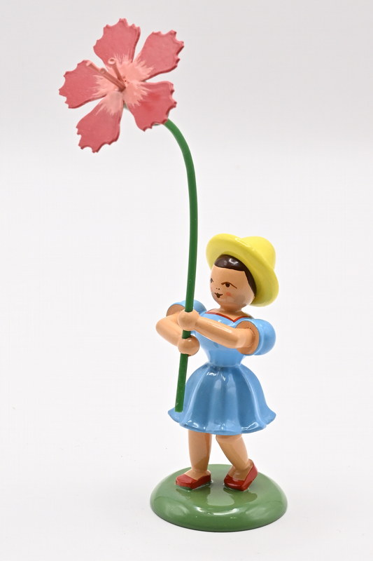 Blumenkind mit Nelke, farbig