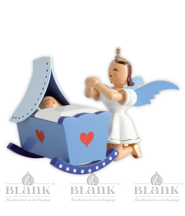 Cradle and kneeling angel
