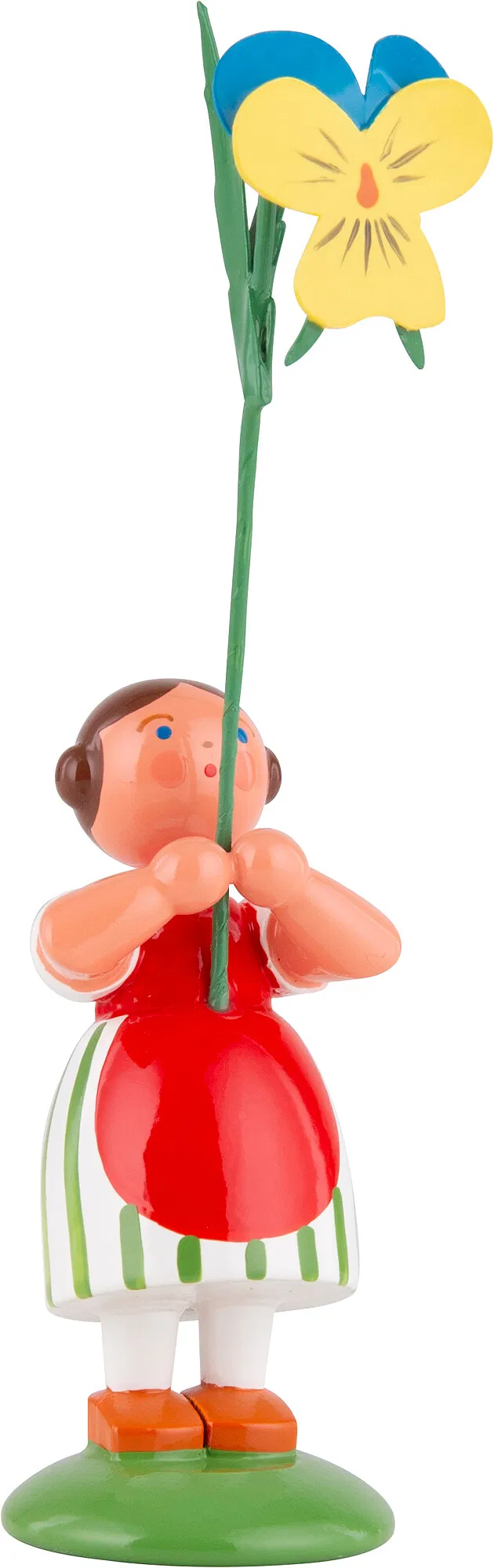 Mädchen mit  Stiefmütterchen