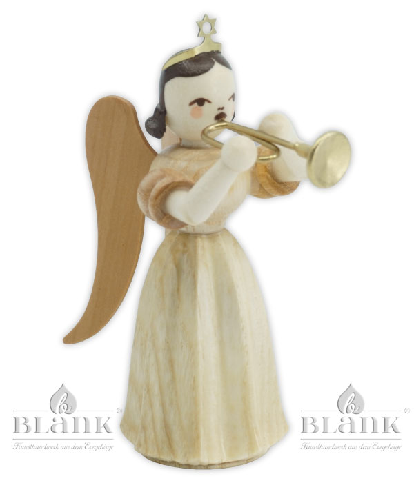 Pleated skirt angel trumpet