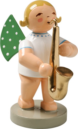 Engel mit Saxophon blondes Haar