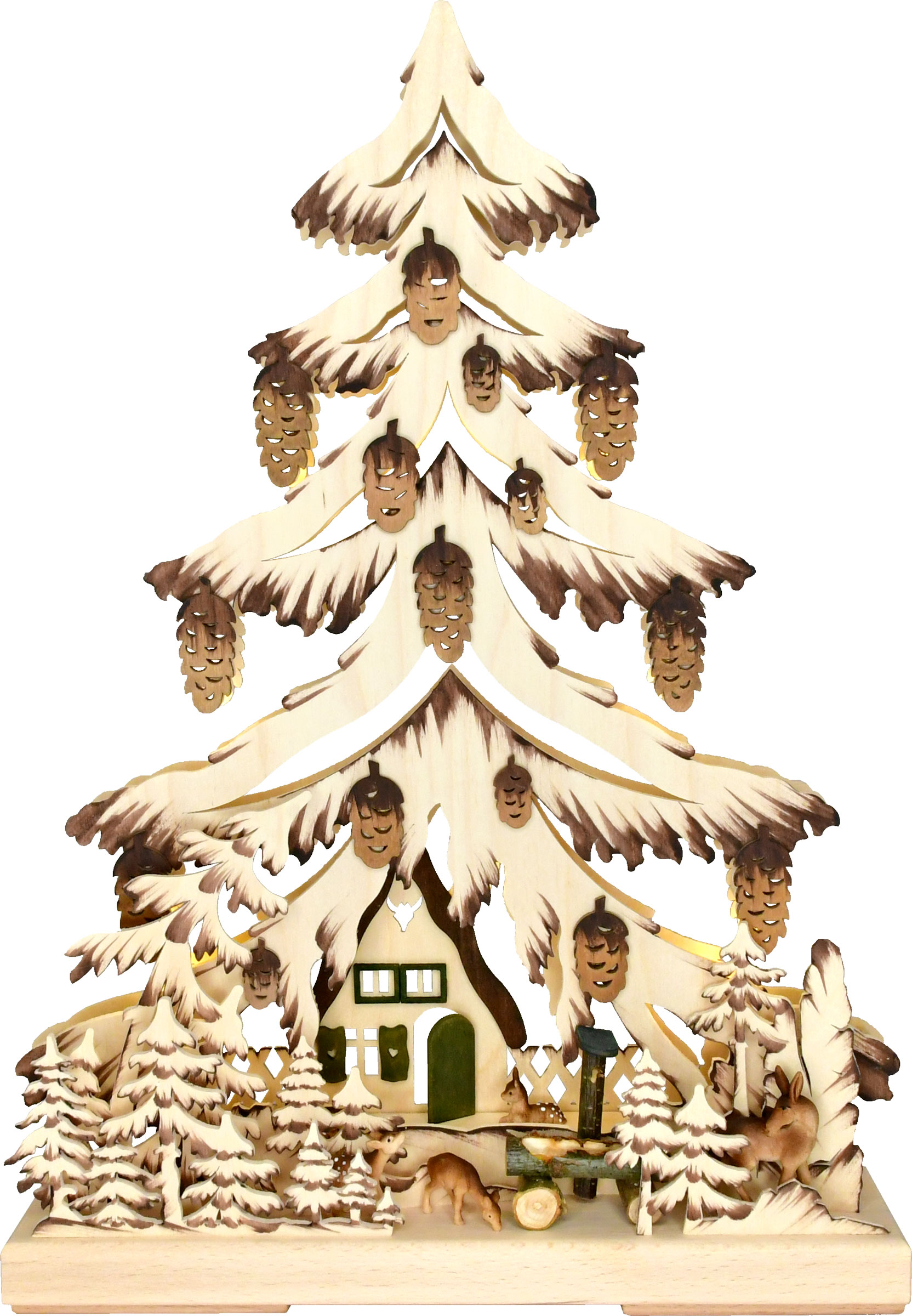 Small fir tree, Am Waldhaus, hand-painted brown