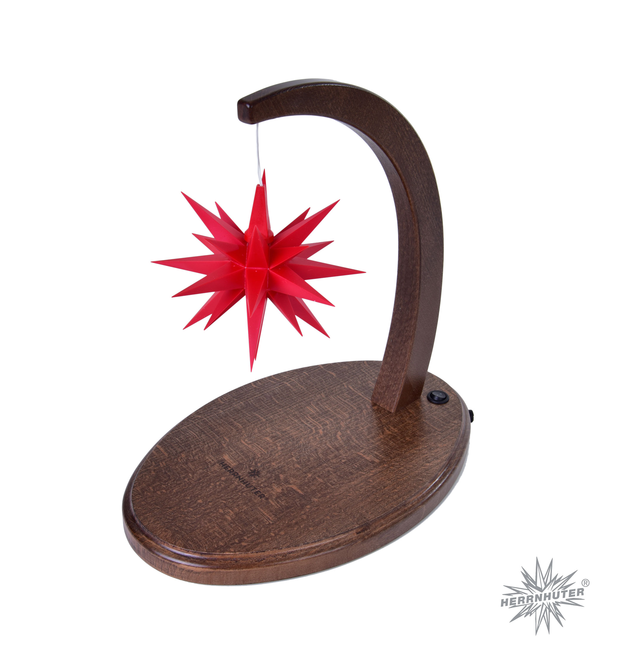 Herrnhut star arch, walnut, red A1e