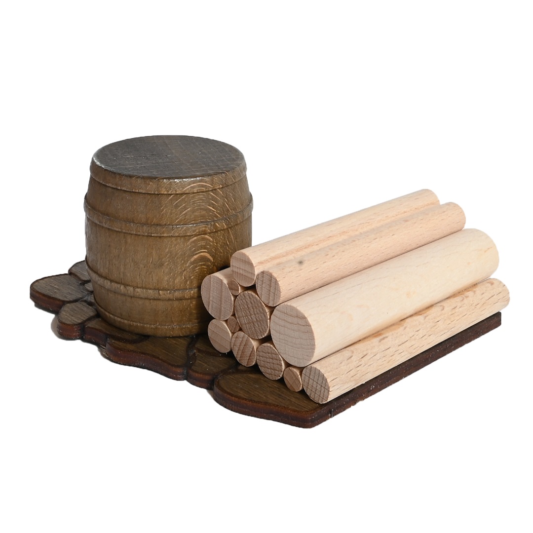 Lighting set for alpine hut