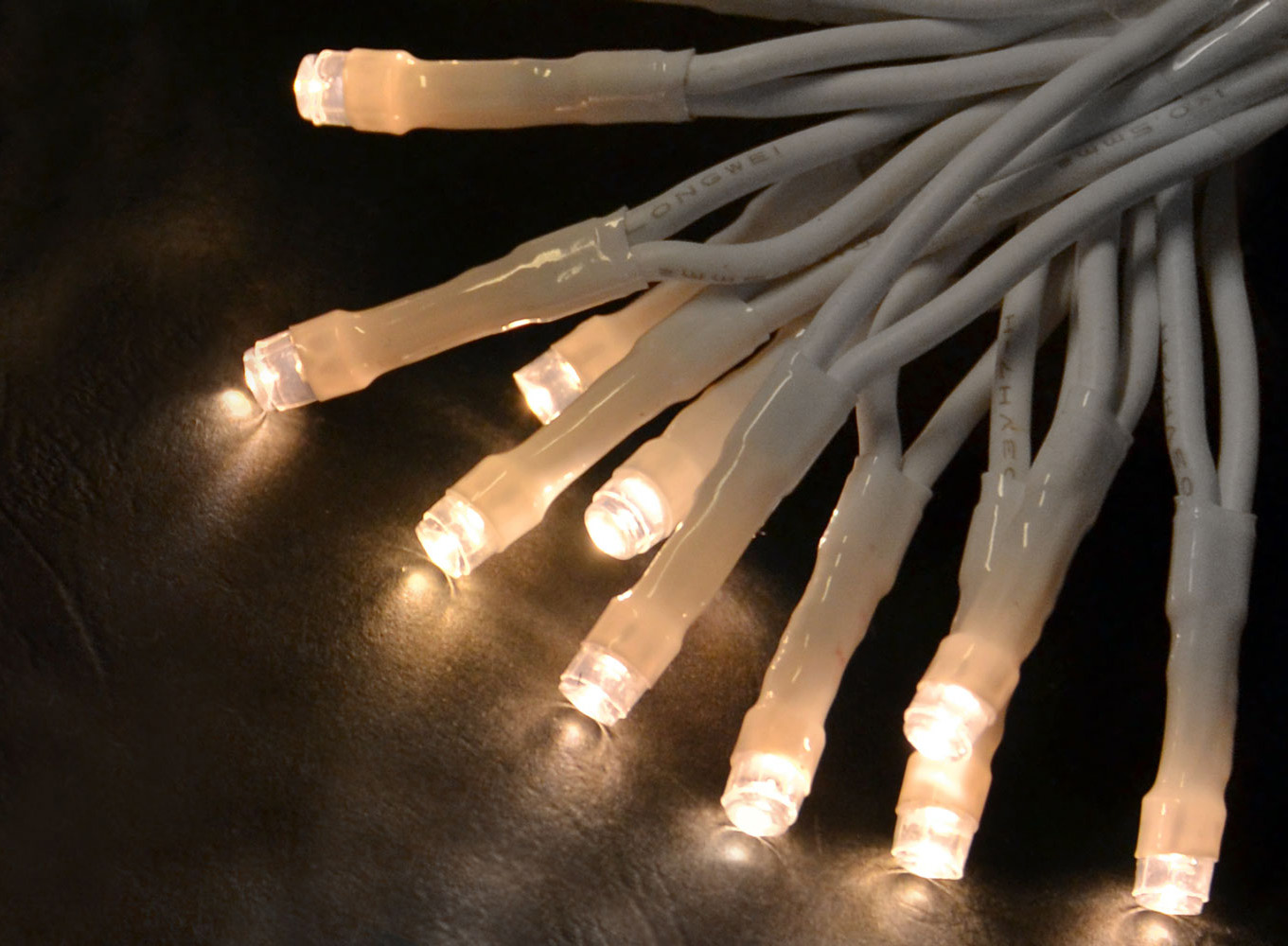 Cadena de luces LED de 10 unidades, LED blanco cálido, K