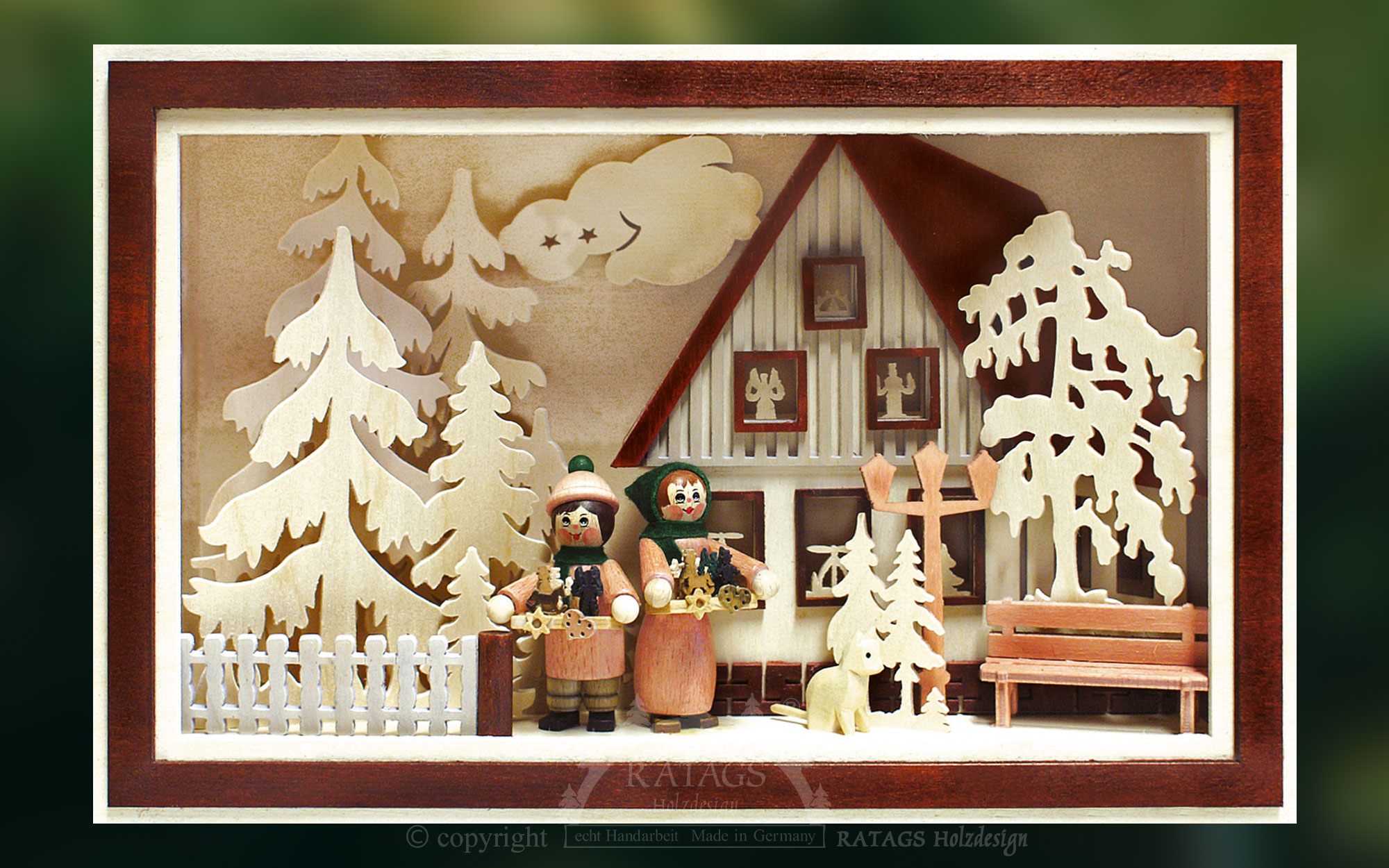 3D wall picture, Striezelkinder on the house