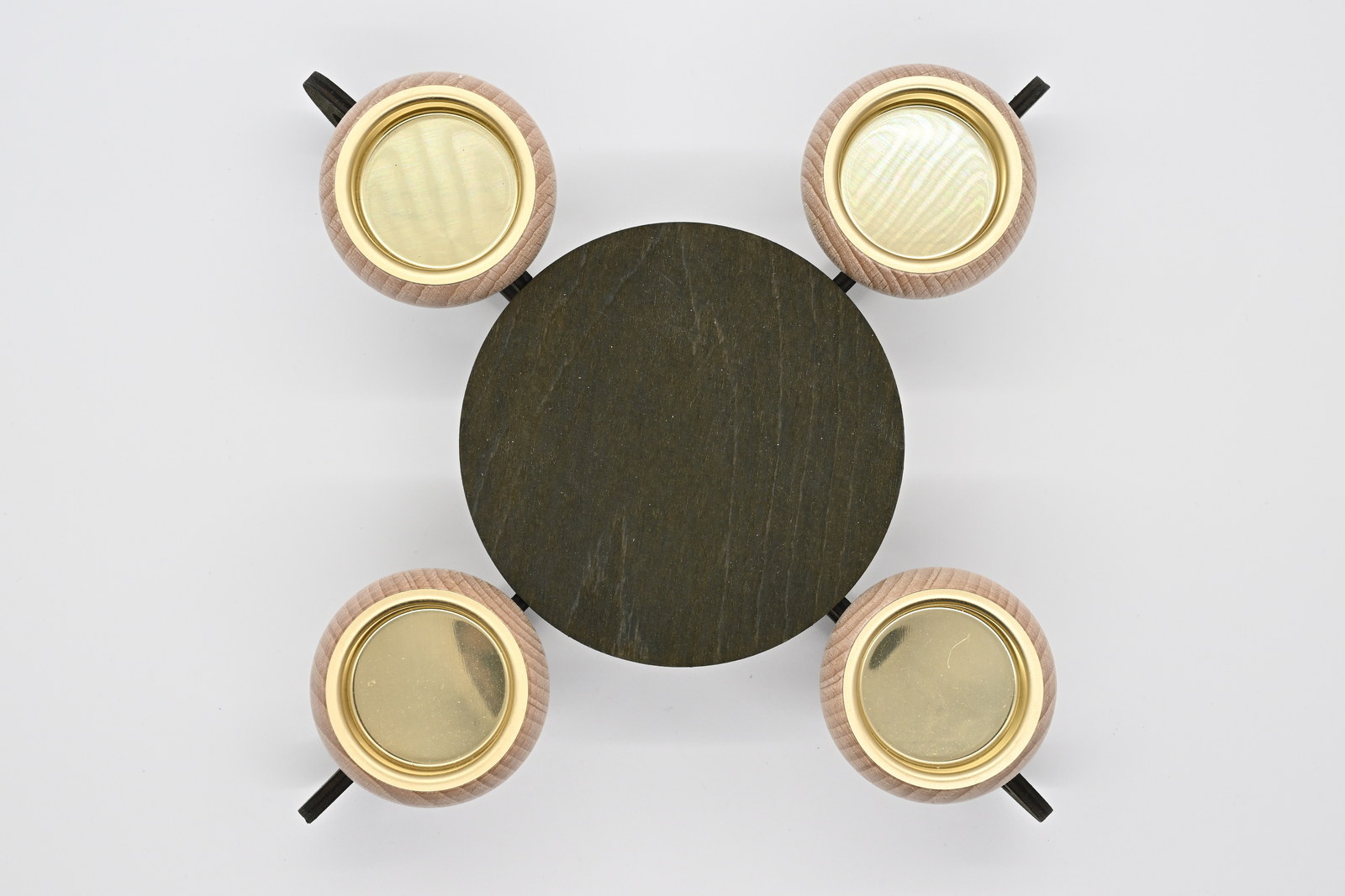 Leuchter, dunkelgrün, unbestückt