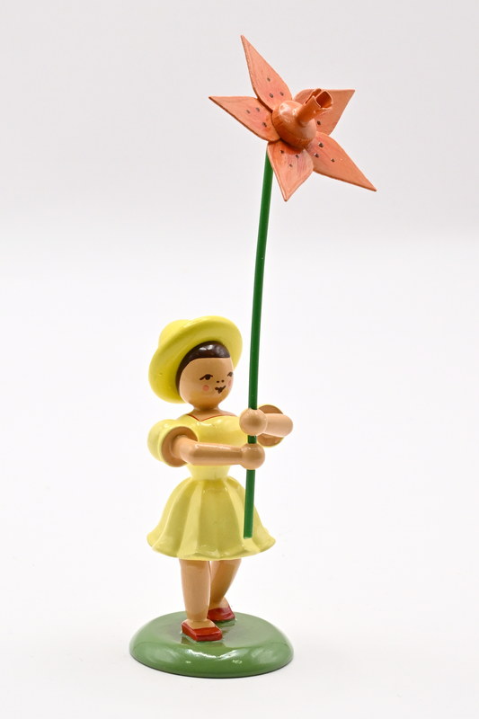 Flower child with lily, coloured