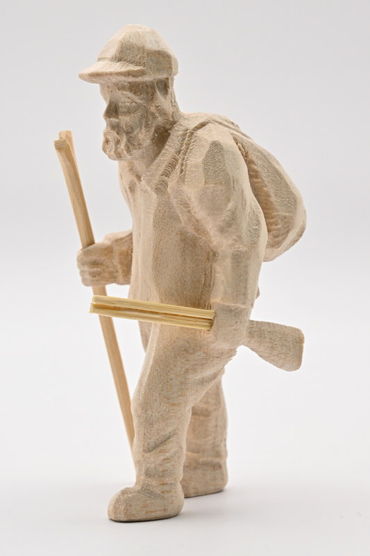 Hunter, rucksack, shotgun, stick 90 mm