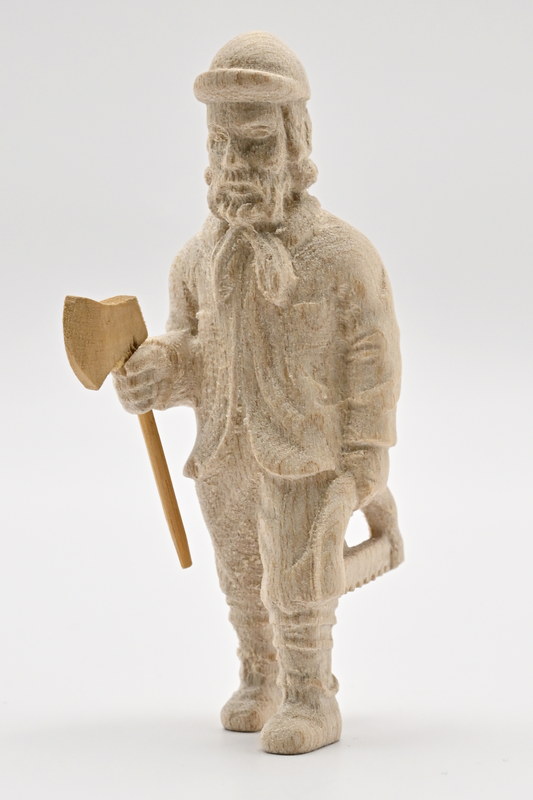 Forest man, saw, axe 65 mm