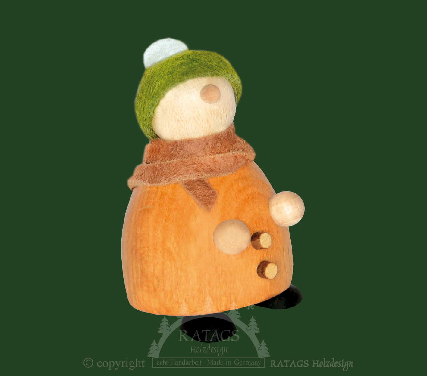 Molli, Junge Linie, bobble hat, brown/g