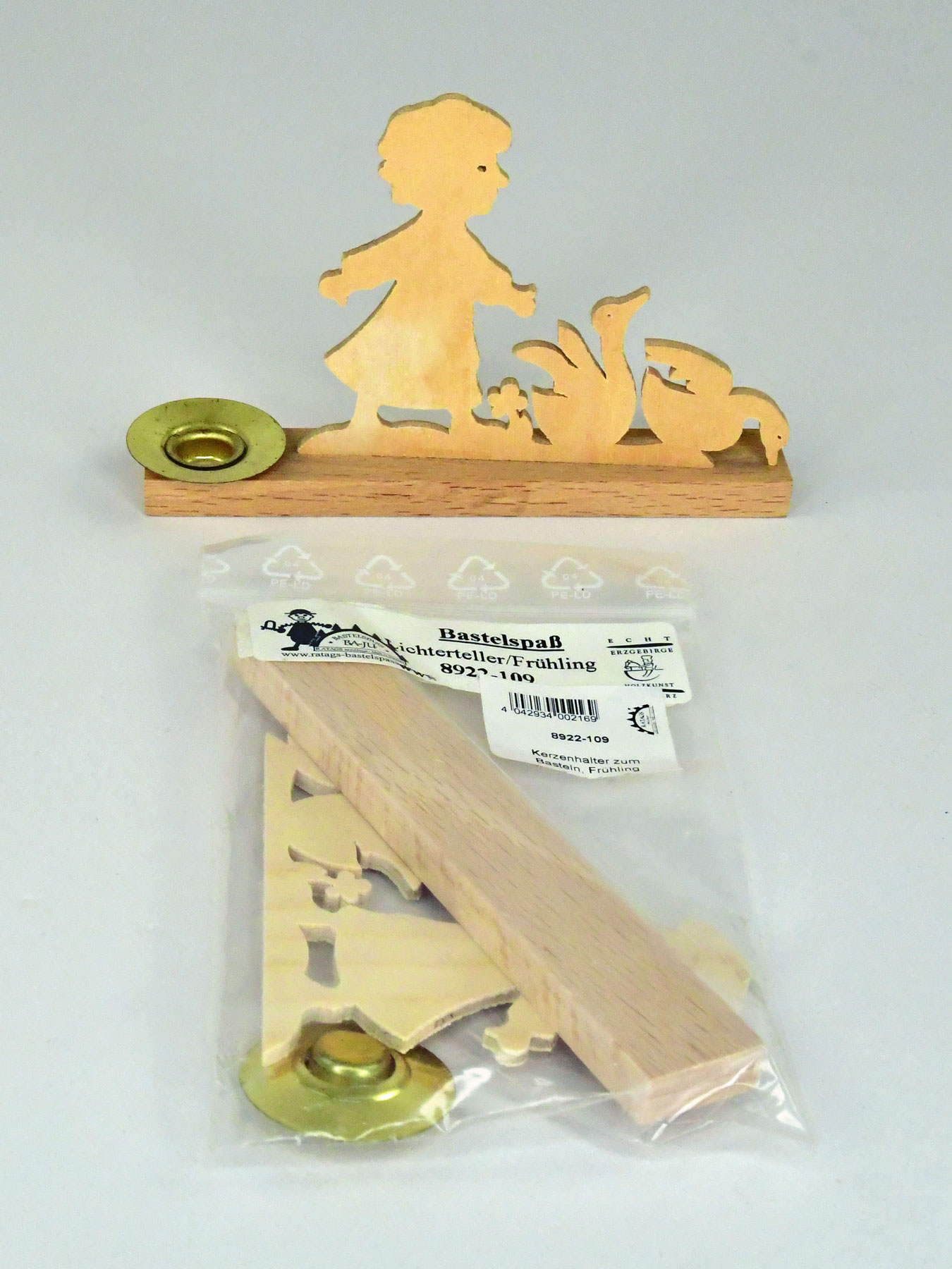 Candle holders for crafting, spring