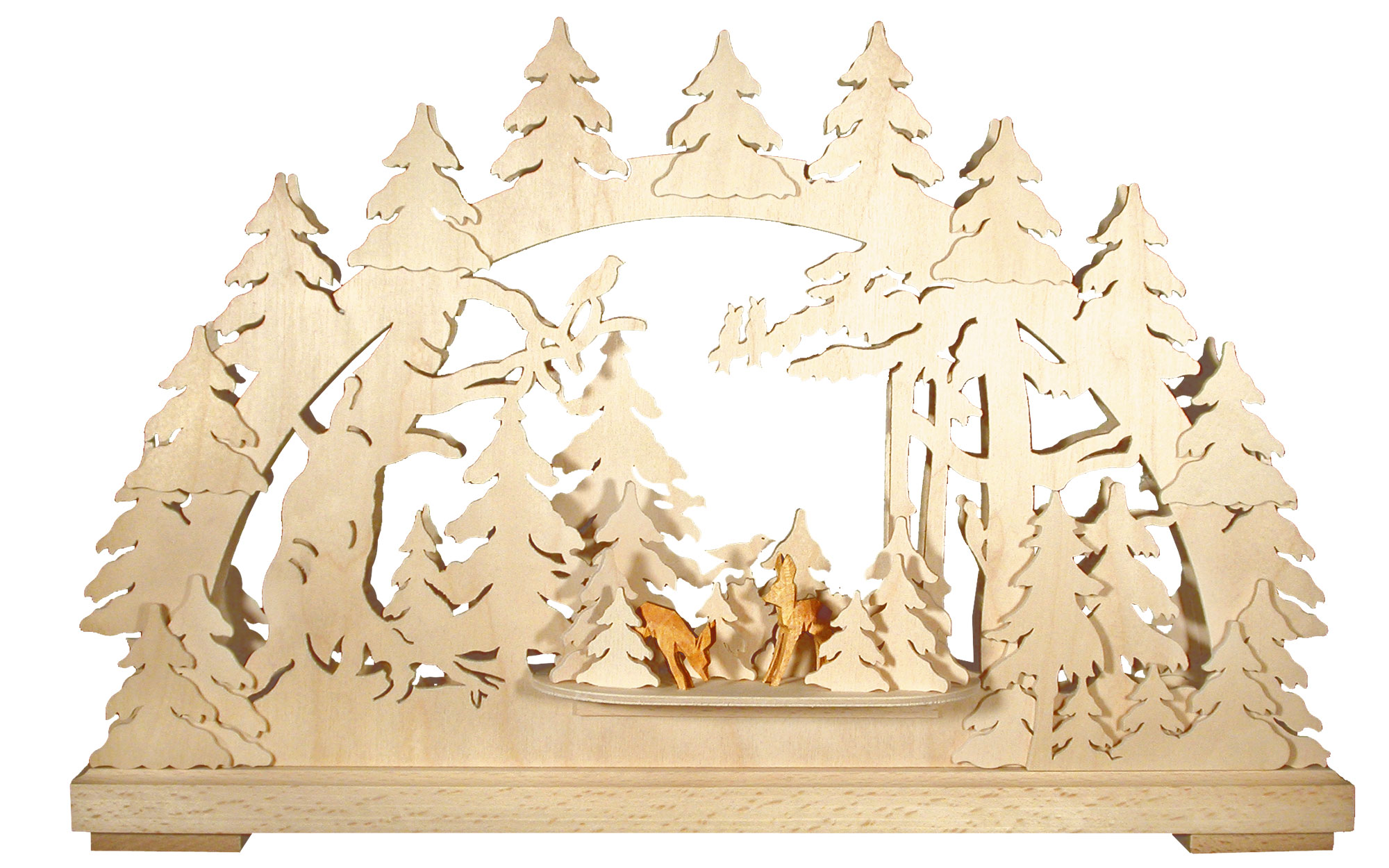 Schwibbogen kl., Rehe im Wald Schwibbogen kl., Rehe im Wald