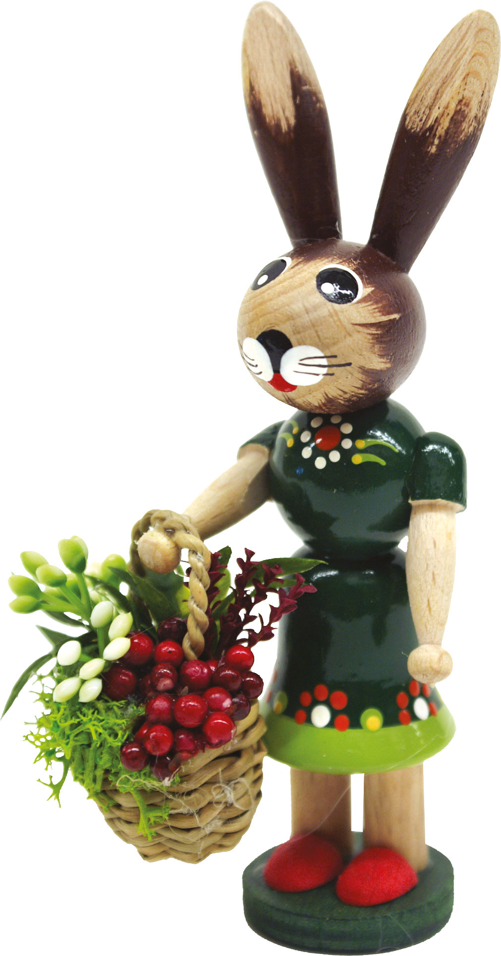Easter bunny girl, dark green
