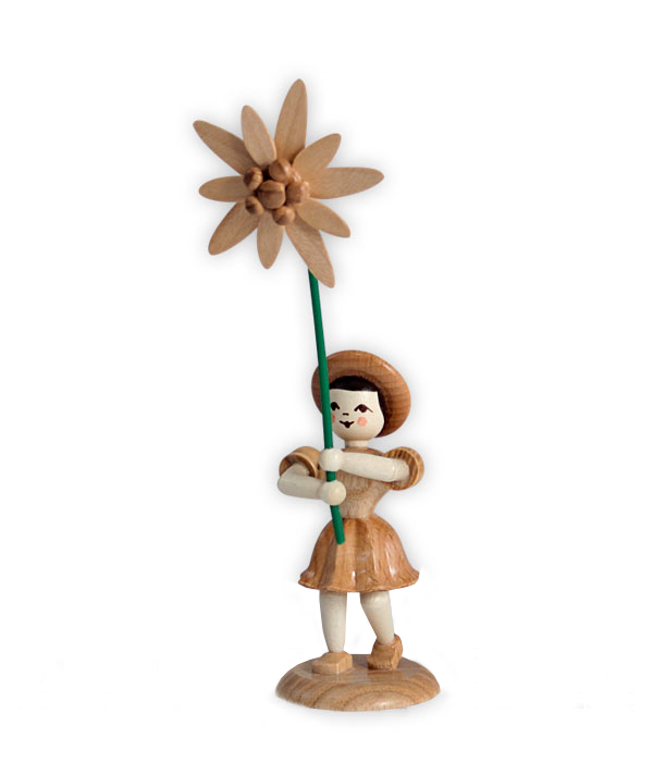 Blumenkind mit Edelweiß