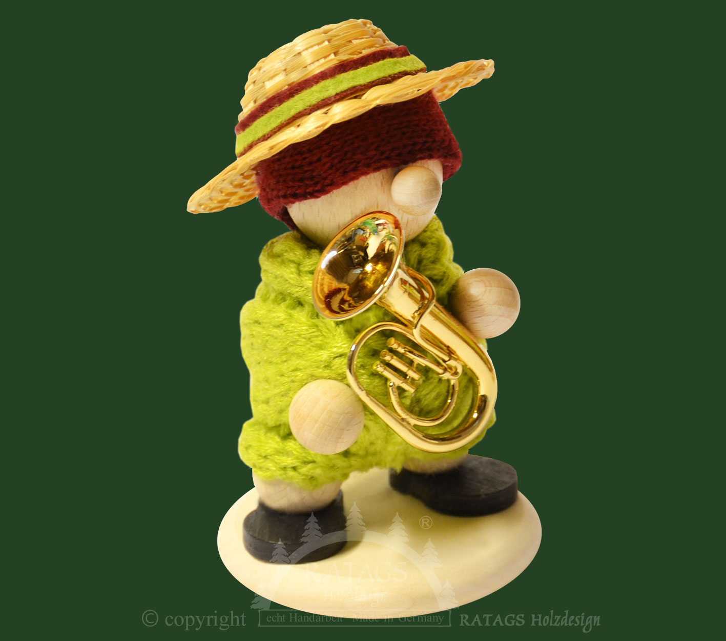 White Snow Band, figure with tuba
