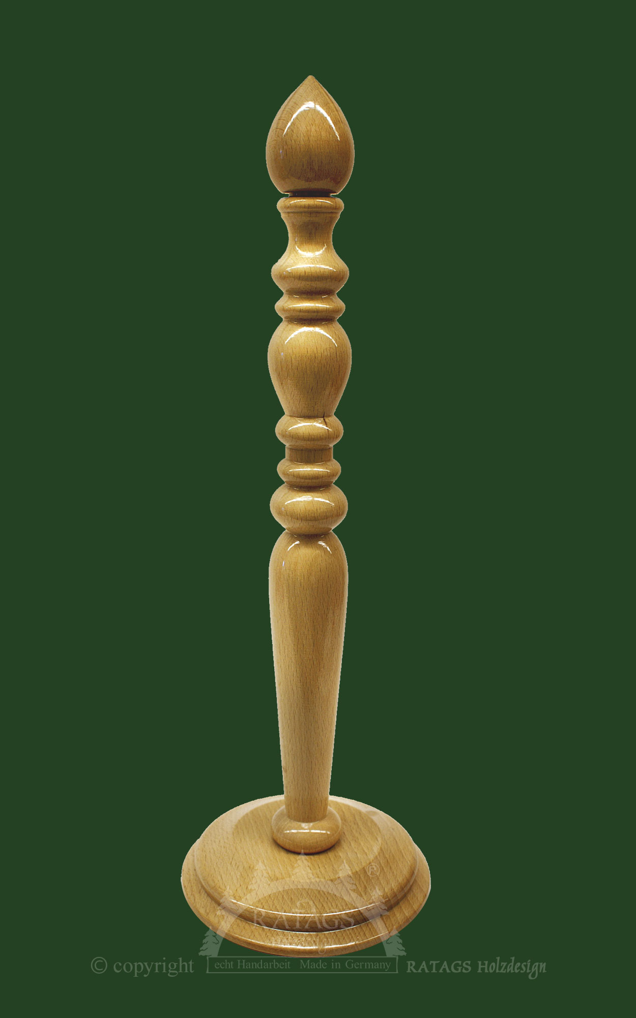 Suporte para coroas e rolos, natural