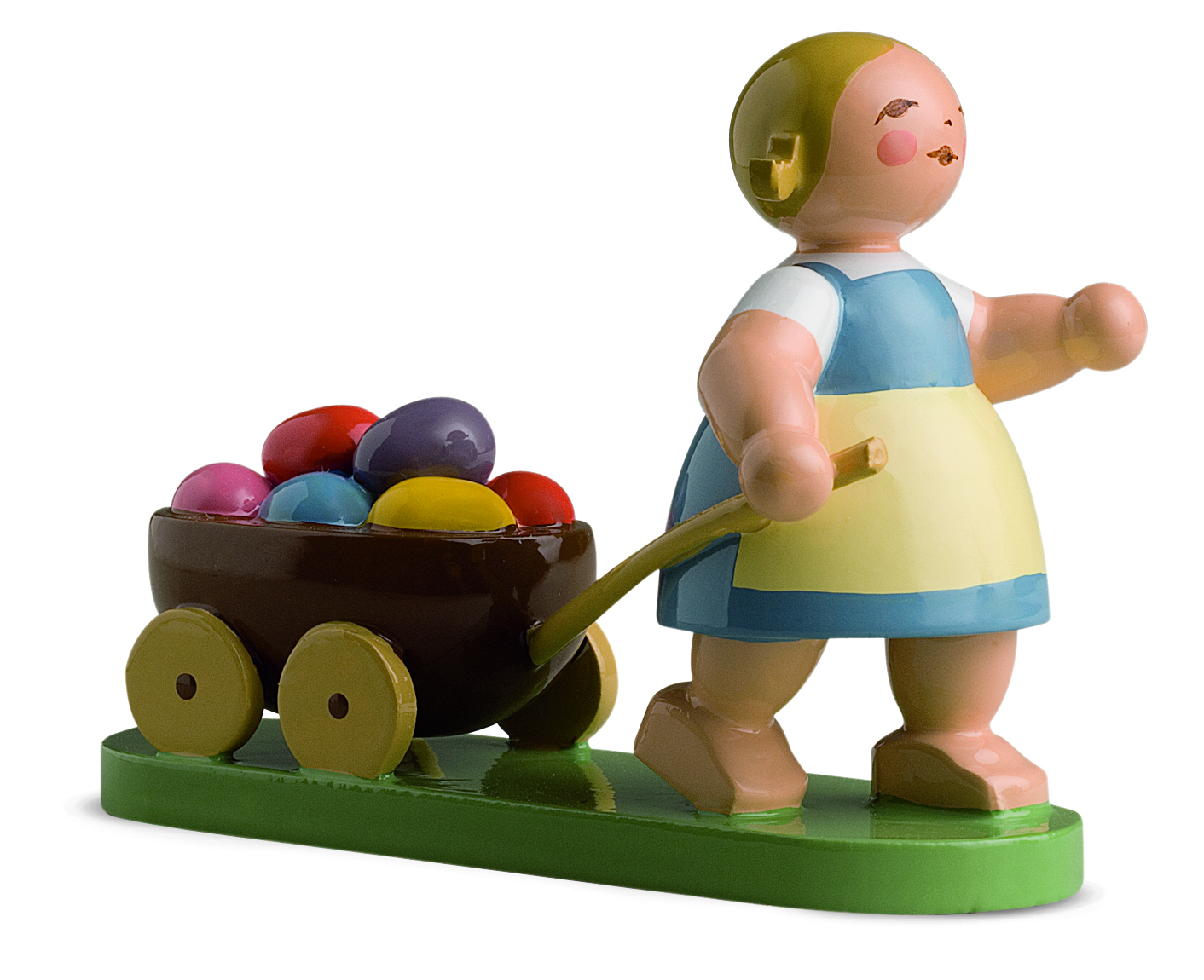 Ostermädchen mit Wagen