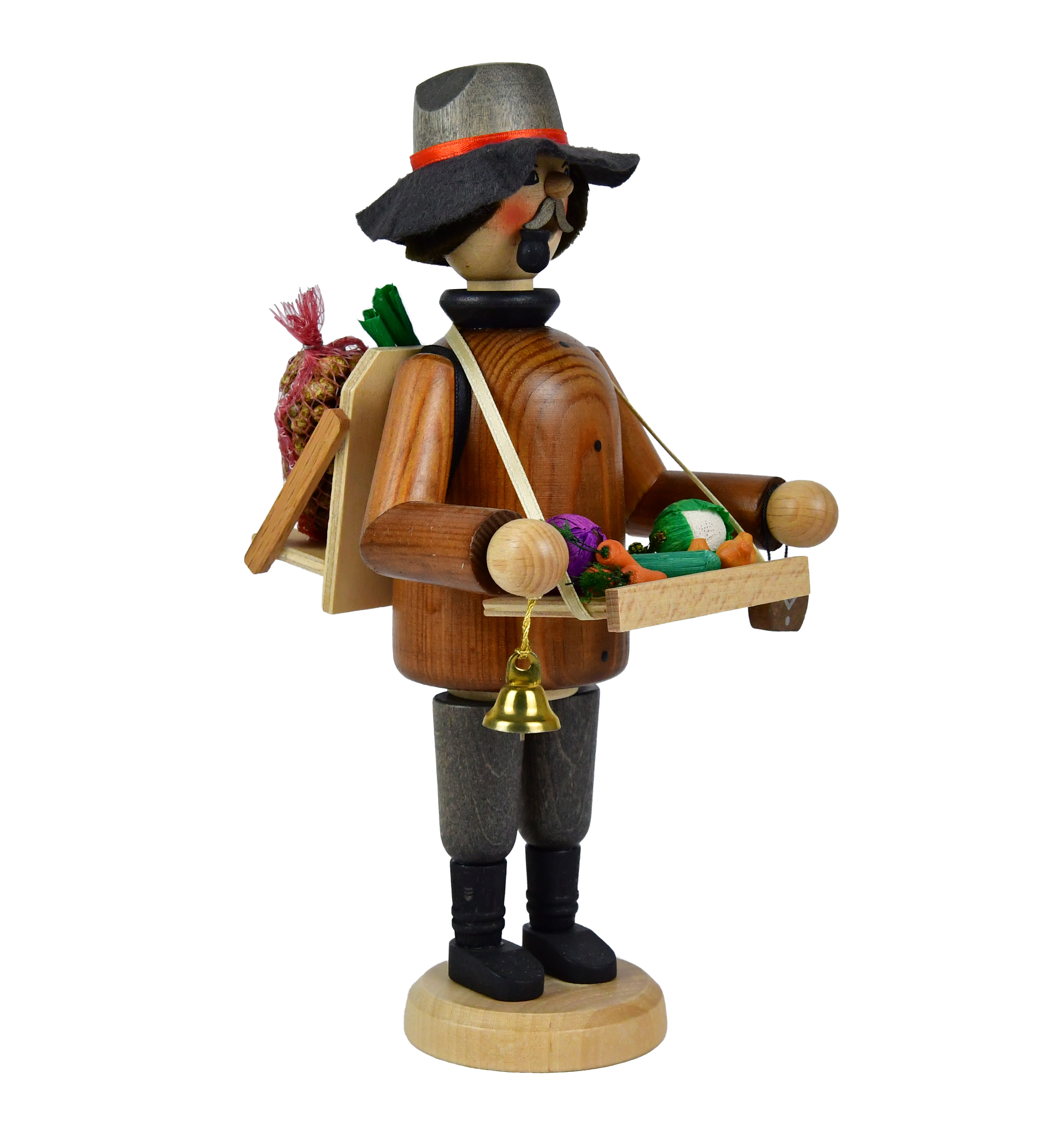 Räuchermann, Gemüsehändler, farbig