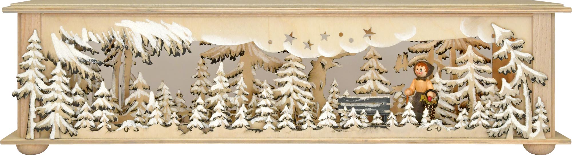 Small room light, forest woman, hand-painted grey, hoarfrost