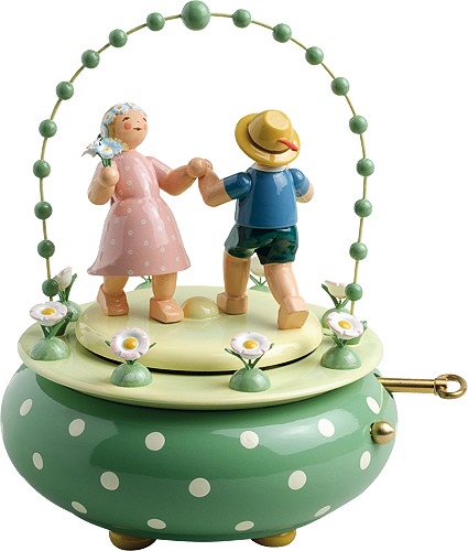 Spieldose " Zwei Tänzer im Bogen" i) Blumenwalzer