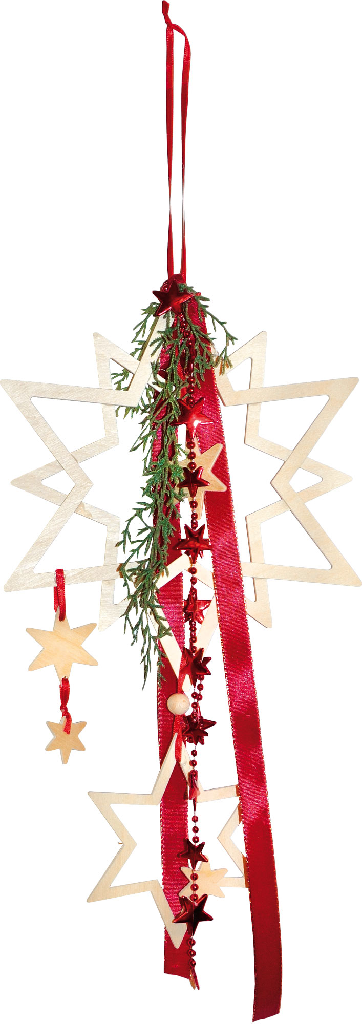 Window decoration star for crafting with accessories