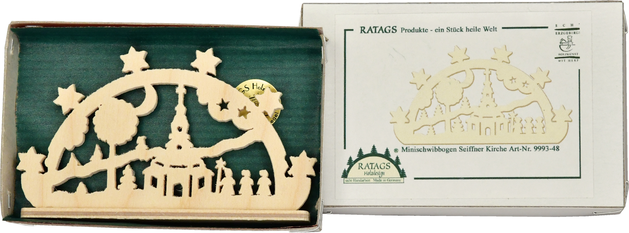 Miniaturschwibbogen Seiffener Kirche Miniaturschwibbogen Seiffener Kirche