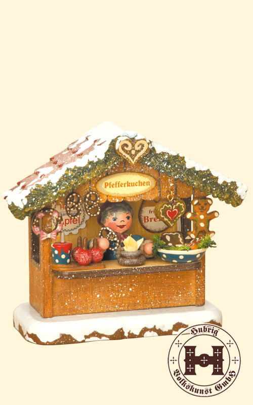 Winter child, gingerbread house