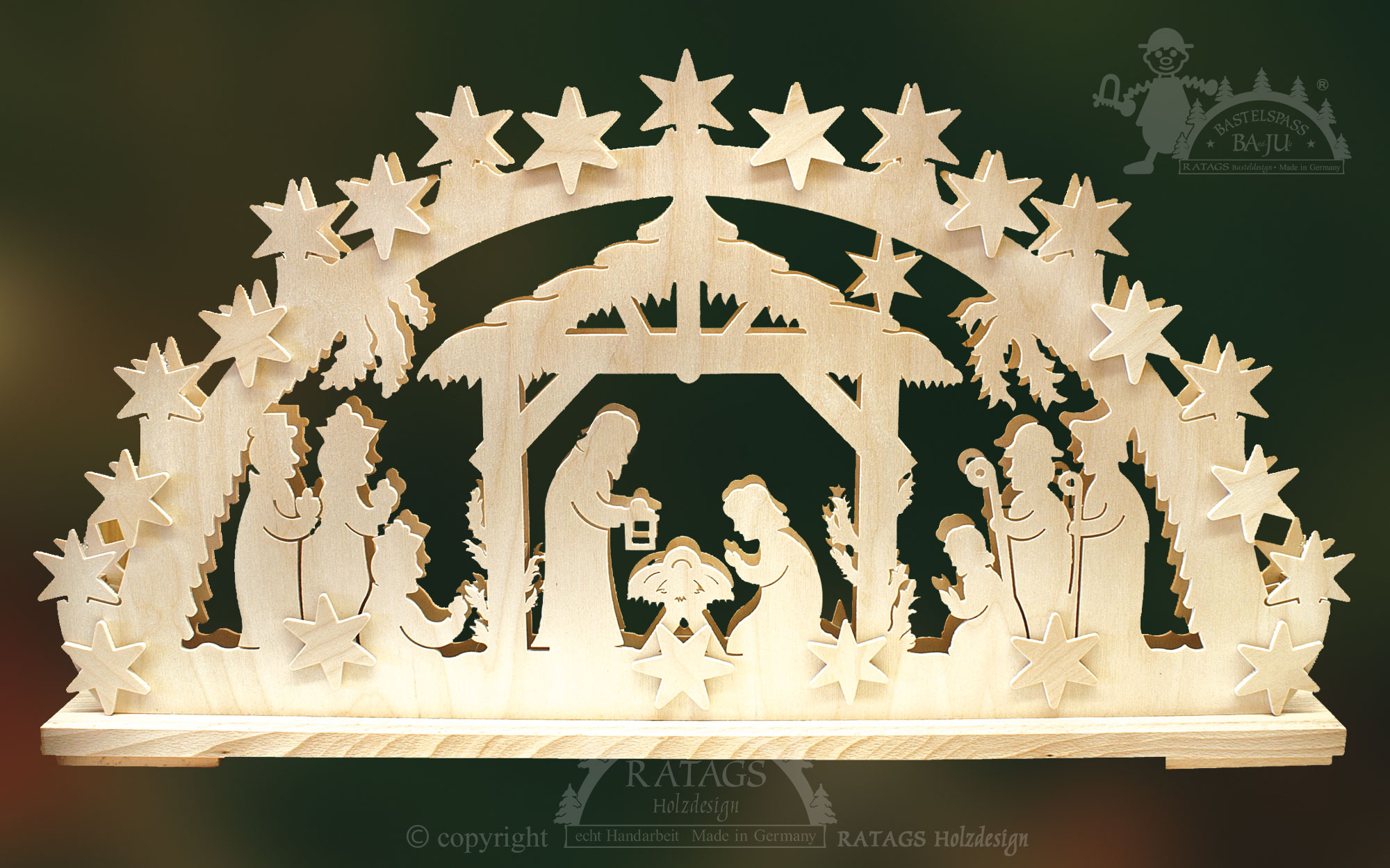 Crib arch for crafting, large, Nativity scene