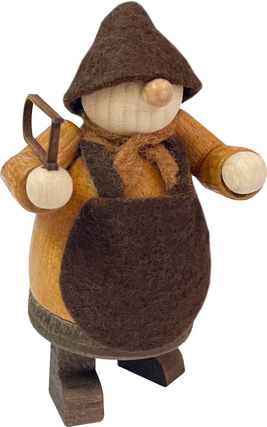 Figure, Walki, brown apron, saw